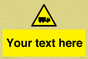 Custom Lorry Hazard Sign